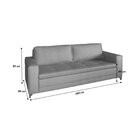 Sofá Linho 3 Lugares 180cm Living Donna Rr Divano Cappuccino