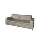 Sofá Linho 4 Lugares 230cm Living Donna Rr Divano Bege Acinze