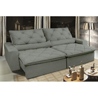 Sofá Lisboa 2,72m Retrátil, Reclinável Com Molas No Assento T