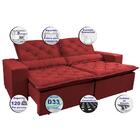 Sofá Lisboa 3,12m Retrátil, Reclinável, Molas No Assento Teci