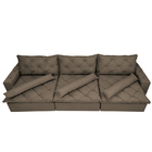 Sofá Lisboa 3,52m Retrátil, Reclinável Com Molas No Assento E