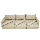 Sofá Lisboa 3,52m Retrátil, Reclinável Com Molas No Assento E