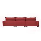 Sofá Lisboa 3,52m Retrátil, Reclinável, Molas No Assento E Al