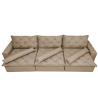 Sofá Lisboa 3,82m Retrátil, Reclinável Com Molas No Assento E