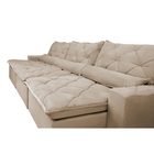 Sofá Lisboa 3,82m Retrátil, Reclinável Com Molas No Assento E