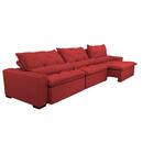 Sofá Lisboa 4,12m Retrátil, Reclinável, Molas No Assento E Al