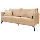 Sofa Liv 3 Lugares 220cm Pes Aço Linho 234 Ezz