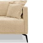 Sofa Liv 3 Lugares 220cm Pes Aço Linho 234 Ezz