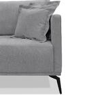Sofa Liv 3 Lugares 220cm Pes Aço Linho 234 Ezz