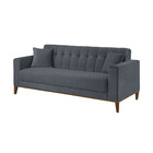 Sofa Liverpool 3 Lugares 195 Cm Base Madeira Talento Móveis
