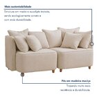 Sofá Liverpool Bipartido Mm Top 200cm Bege