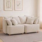 Sofá Liverpool Bipartido Mm Top 200cm Bege