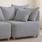 Sofá Liverpool Bipartido Mm Top 220cm Cinza