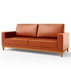 Sofá Living 145cm 2 Lugares Kayrós D05 Sintético Camel - Mpoz