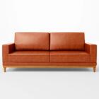 Sofá Living 145cm 2 Lugares Kayrós D05 Sintético Camel - Mpoz