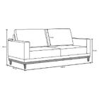 Sofá Living 145cm 2 Lugares Kayrós Sintético D05 Branco - Mpo