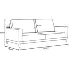 Sofá Living 160cm 2 Lugares Kayrós D05 Boucle Bege - Mpozenato