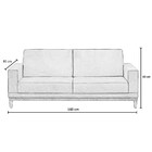 Sofá Living 160cm 2 Lugares Kayrós D05 Suede Cinza - Mpozenato