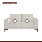 Sofá Living 160cm 2 Lugares Orion Espresso Móveis Bege