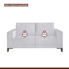 Sofá Living 160cm 2 Lugares Orion Espresso Móveis Cinza