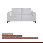 Sofá Living 160cm 2 Lugares Orion Espresso Móveis Cinza