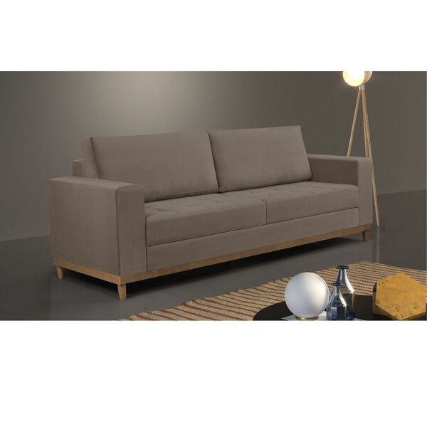 Sofá Living 180cm Lunna Estofados Arpaan Marrom