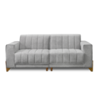 Sofá Living 2,00m 4 Lugares Oslo - Coliseu Cinza