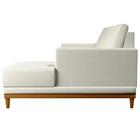 Sofá Living 200cm 3 Lugares Com Chaise Direito Kayrós D05 Lin