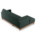 Sofá Living 200cm 3 Lugares Com Chaise Direito Kayrós D05 Lin