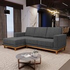 Sofá Living 200cm 3 Lugares Com Chaise Esquerdo Kayrós D05 Li