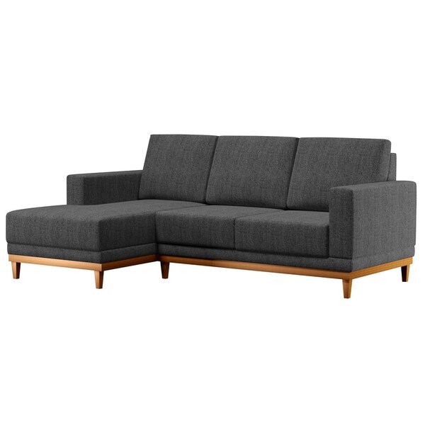 Sofá Living 200cm 3 Lugares Com Chaise Esquerdo Kayrós D05 Li