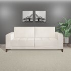 Sofá Living 240cm 3 Lugares Orion Espresso Móveis Cru