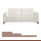 Sofá Living 240cm 3 Lugares Orion Espresso Móveis Cru