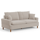 Sofá Living 2 Lugares 160cm Com Almofadas Veras D05 Boucle Be