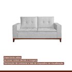 Sofá Living 2 Lugares 160cm Prestige Espresso Móveis Cinza