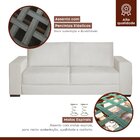 Sofá Living 2 Lugares 160cm Valence Espresso Móveis Bege