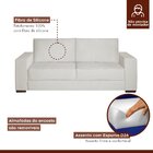 Sofá Living 2 Lugares 160cm Valence Espresso Móveis Bege