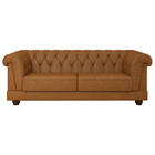 Sofá Living 2 Lugares 190cm Apso Courino Caramelo - Sallar Ho