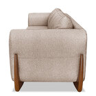 Sofá Living 2 Lugares 1 60m Lottus Linho Pés Castanho - Palla