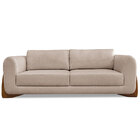 Sofá Living 2 Lugares 1 60m Lottus Linho Pés Castanho - Palla