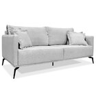 Sofá Living 2 Lugares 1 60m Sirius Linho Pés Metálicos - Pall