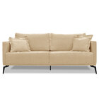 Sofá Living 2 Lugares 1 60m Sirius Linho Pés Metálicos - Pall