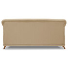 Sofá Living 2 Lugares 1 60m Vênus Linho Dourado Pés Castanho