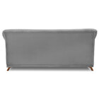 Sofá Living 2 Lugares 1 60m Vênus Veludo Cinza Grafite Pés Ca