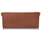 Sofá Living 2 Lugares 1 60m Vênus Veludo Cobre Pés Castanho -