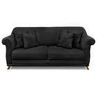 Sofá Living 2 Lugares 1 60m Vênus Veludo Pés Castanho - Palla