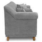 Sofá Living 2 Lugares 1 60m Vênus Veludo Pés Castanho - Palla