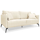 Sofá Living 2 Lugares 1 80m Sirius Linho Pés Metálicos - Pall