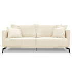 Sofá Living 2 Lugares 1 80m Sirius Linho Pés Metálicos - Pall