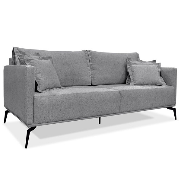 Sofá Living 2 Lugares 1 80m Sirius Linho Pés Metálicos - Pall